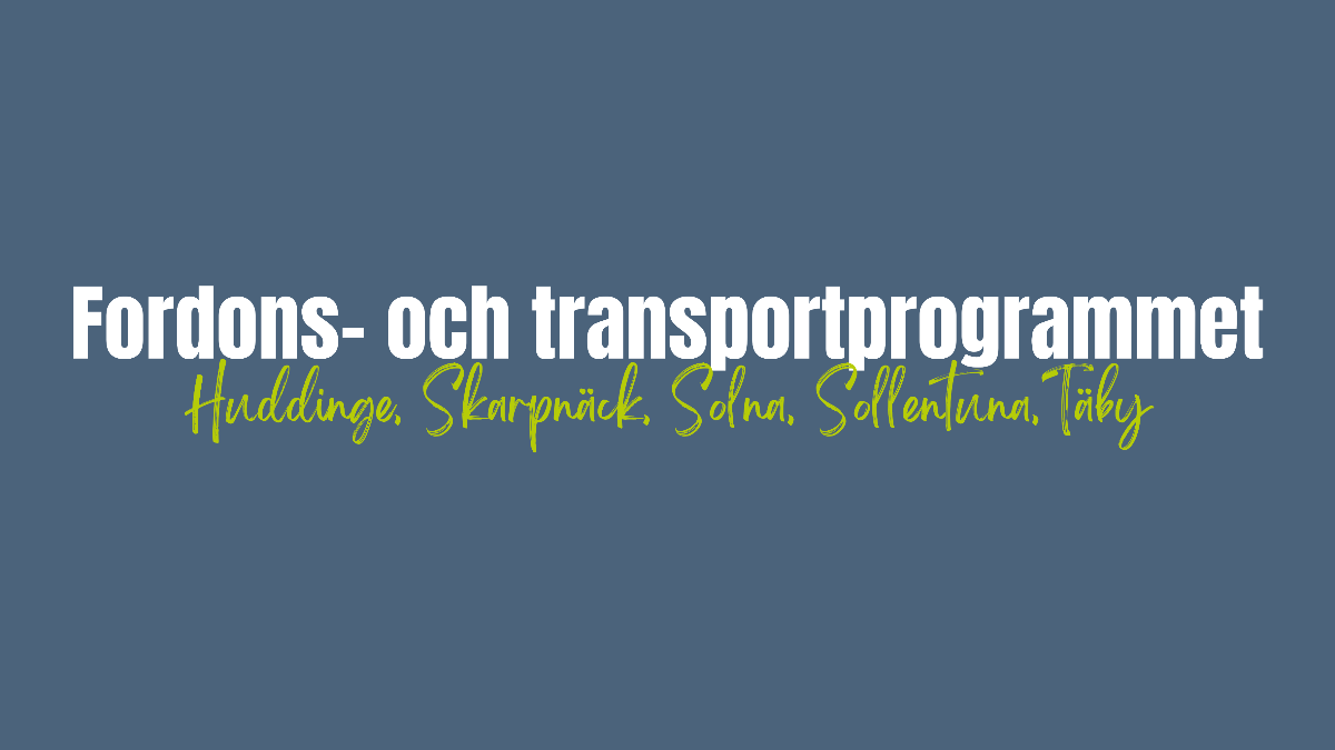 Image for card with title Fordons- och transportprogrammet