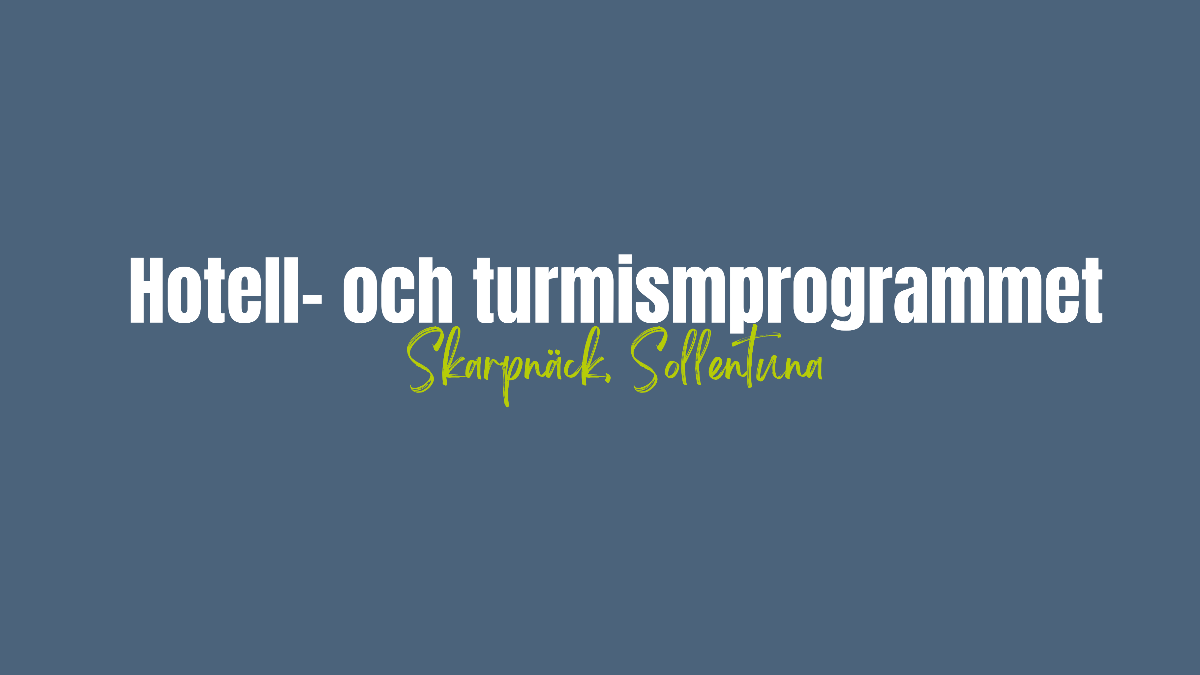 Image for card with title Hotell- och turismprogrammet